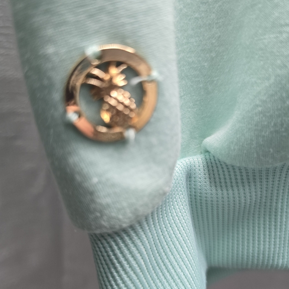 Simply Southern Pink and Gold Sequin Floral Top & Shorts Set - Picture 11 of 13